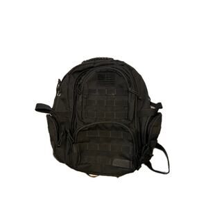 Highland Tactical Agent Canvas Backpack Medium Black